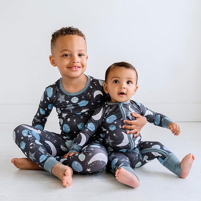 Little Sleepies Pajamas for Baby Boys & Girls, Viscose from Bamboo Baby Pajamas, Preemie & Newborn Sleepers, 2-Way Zipper PJs