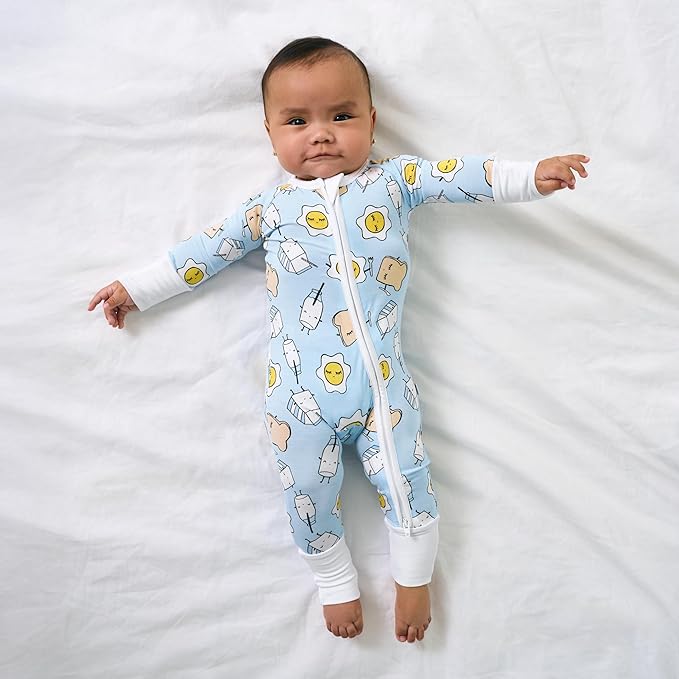 Little Sleepies Pajamas for Baby Boys & Girls, Viscose from Bamboo Baby Pajamas, Preemie & Newborn Sleepers, 2-Way Zipper PJs