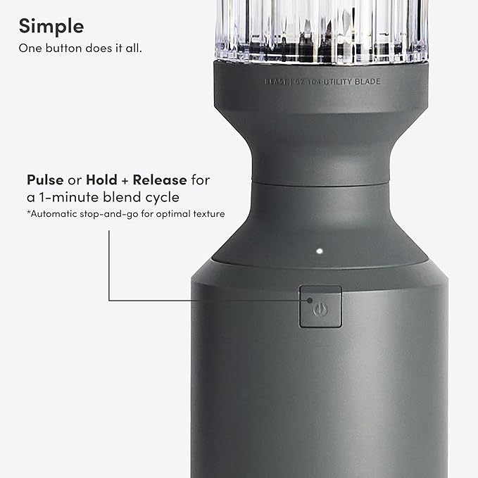 Beast Mega 1200 Plus | Premium Countertop Blender | Smoothies, Shakes, Sauces, Dips, Soups | Blends Ice and Frozen Fruit | XL Vessel | With Extra Vessels, Straw System | (Charcoal, 120V)