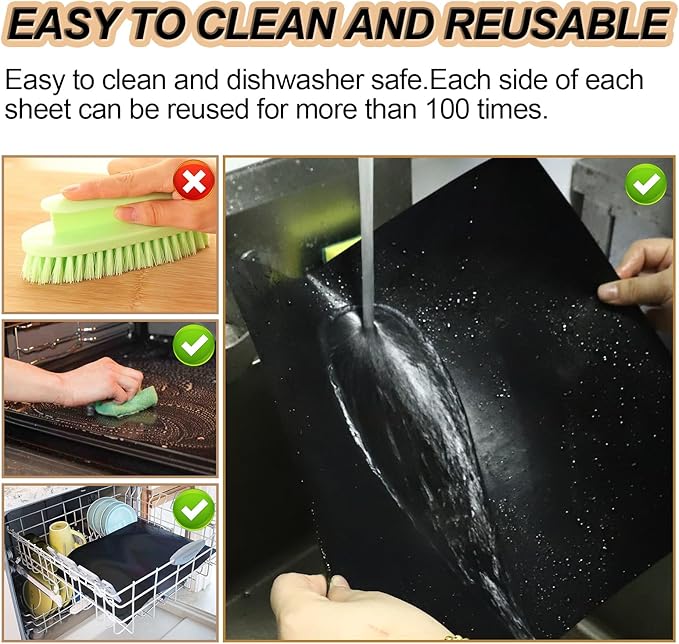 UBeesize 3 Pack Grill Mats for Outdoor Grill, Heavy Duty Grill Mats, Non Stick BBQ Grill Mats & Baking Mats, Resuable and Easy to Clean, Works on Gas Charcoal and Electric BBQ-15.75 x 13 Inch