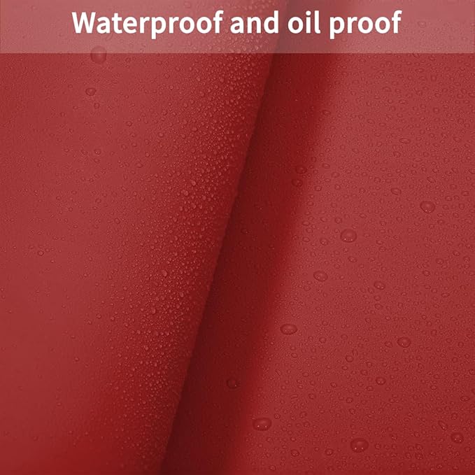 Leather Table Pad,1.8mm Thick,40x72 Inch,Dining Table Pad,Table Pads for Dining Room Table Rectangular,Table Protector for Dining Room Table,Dining Table Cover(Black+Wine Red,40x72)