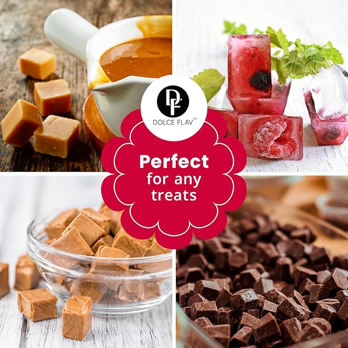 Silicone 4ml Square Candy Molds for Chocolate, Gummy & Baking | 230 Cavities Confectionery Molds | Food-Grade, BPA-Free Silicone for Homemade Treats & Desserts