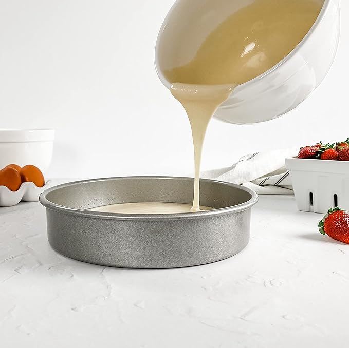 USA Pan Bakeware Nonstick Round Cake Pan, 10-Inch, Aluminized Steel