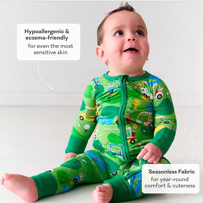 Little Sleepies Pajamas for Baby Boys & Girls, Viscose from Bamboo Baby Pajamas, Preemie & Newborn Sleepers, 2-Way Zipper PJs