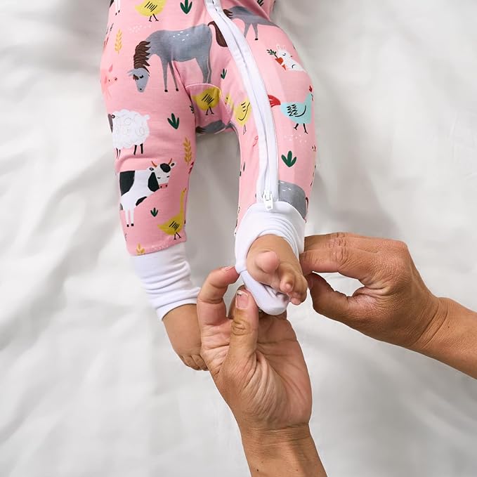 Little Sleepies Pajamas for Baby Boys & Girls, Viscose from Bamboo Baby Pajamas, Preemie & Newborn Sleepers, 2-Way Zipper PJs