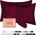 Mulberry Silk Pillow Cases 2 Pack King Size 20x36 Inches with Hidden Zipper, Ultra Smooth and Soft Breathable Cooling Silk Satin Pillowcase Set of 2, Better for Hair and Skin, Gifts for Women Men