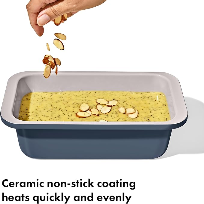 OXO Good Grips Non-Stick Pro Ceramic Coated Metal Bakeware 1Lb Loaf Pan – Storm Blue