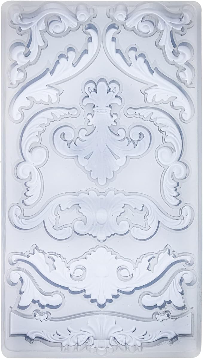 Scrollworks Mold for Polyclay Air Dry Clay Plaster