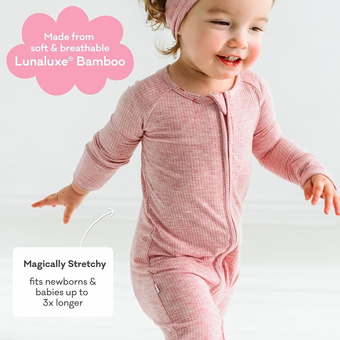 Little Sleepies Pajamas for Baby Boys & Girls, Viscose from Bamboo Baby Pajamas, Preemie & Newborn Sleepers, 2-Way Zipper PJs