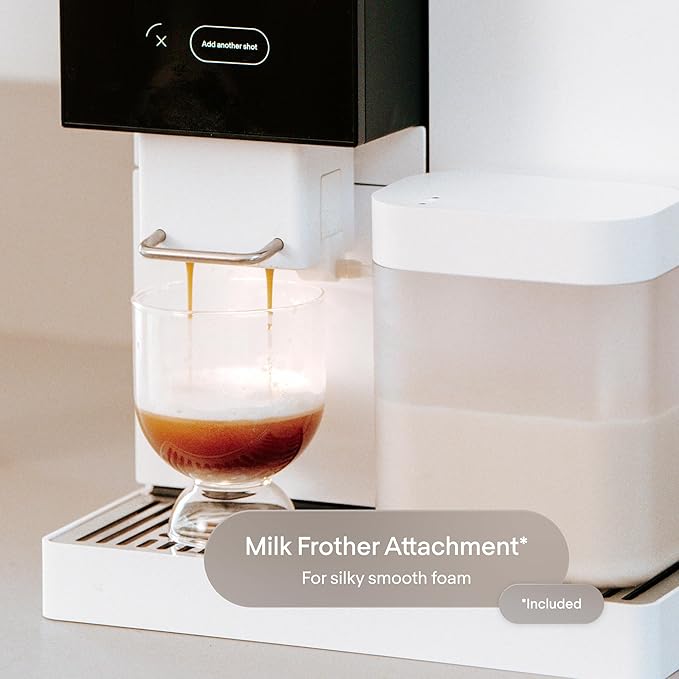 Terra Kaffe Super Automatic Espresso Machine - App-Enabled Coffee Machine - Auto Wake & Sleep - All Milk Types - Roaster-Approved Espresso Settings - Cappuccino Machines for Home - Black TK-02