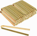 100 PCS Mini Bamboo Tongs 4 Inch Disposable Small Wooden Toaster Tongs Large Cooking Utensils Catering Buffet Long Toast Tong for Toasts Bread Pickles Tea Home Use