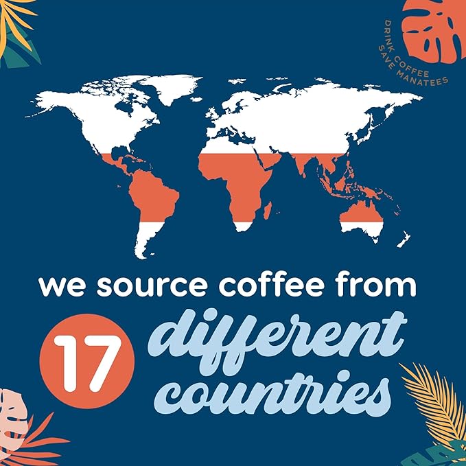 Manatee Gourmet Coffee, Espresso Bean, Dark Roast Whole Bean 2 lb.