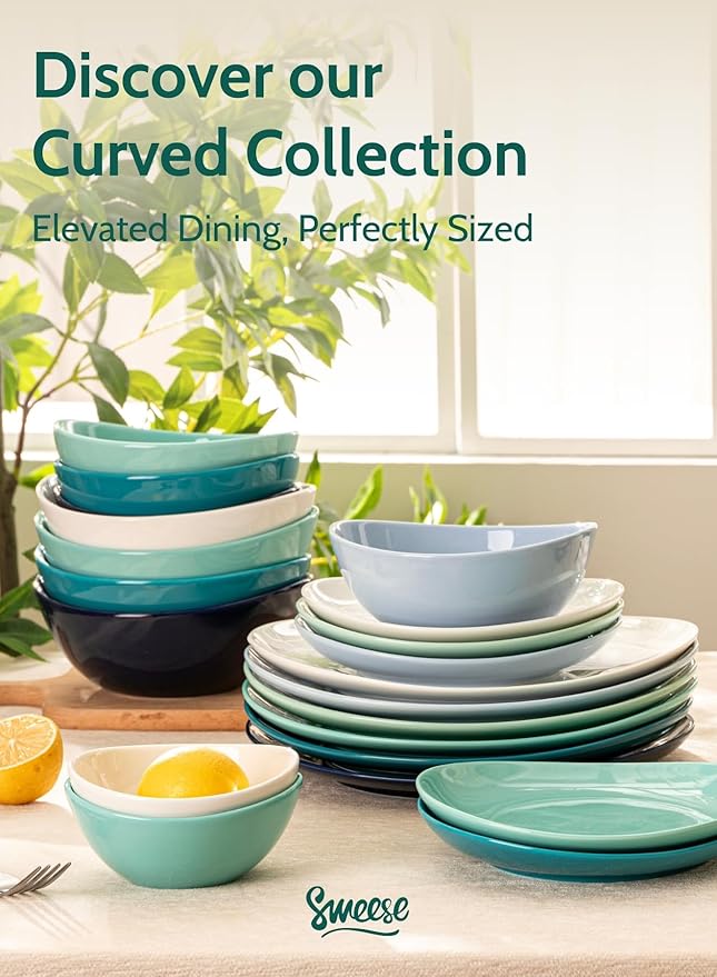 Sweese Porcelain Small Bowls 4 oz Set of 6 - Assorted Colors for Dipping, Snack, Sauce, Side Dishes - Microwave Dishwasher Safe