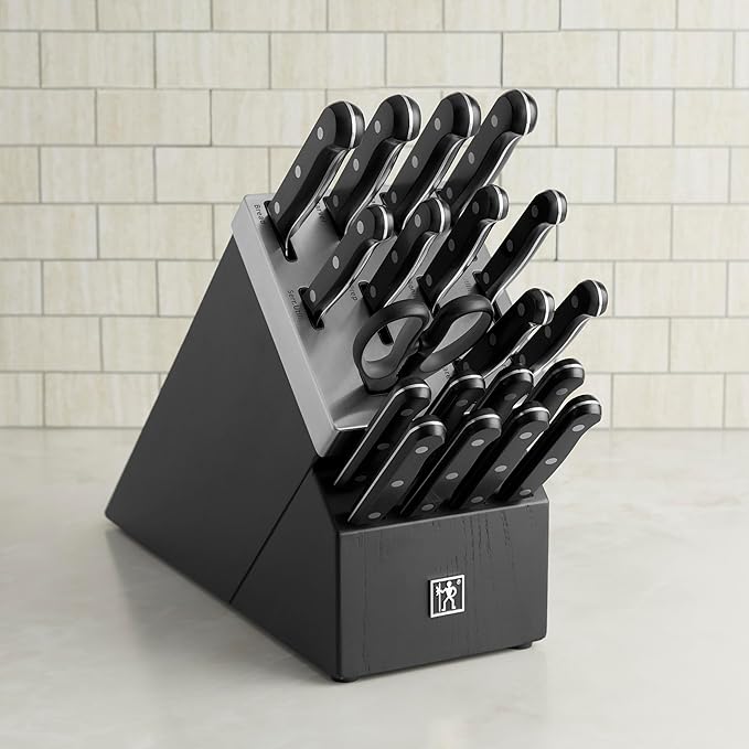 Henckels Solution 20-pc Self-Sharpening Knife Block Set - Black