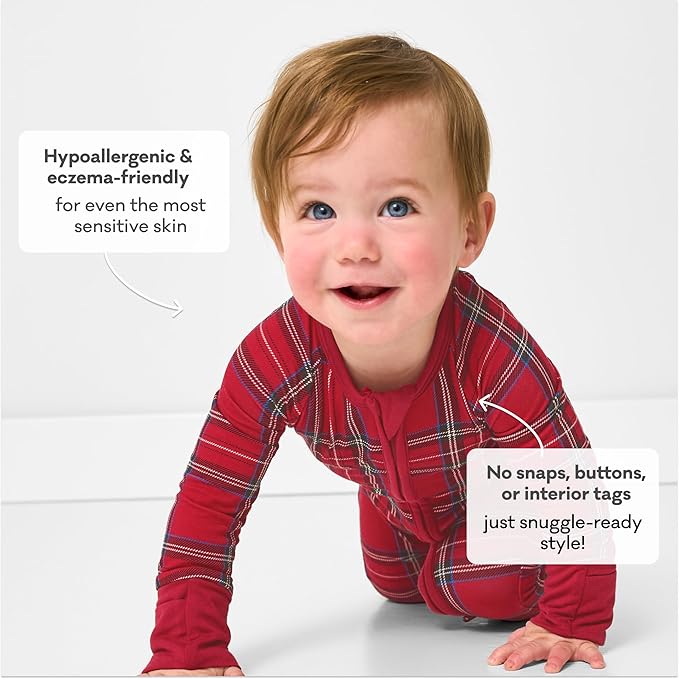 Little Sleepies Pajamas for Baby Boys & Girls, Viscose from Bamboo Baby Pajamas, Preemie & Newborn Sleepers, 2-Way Zipper PJs