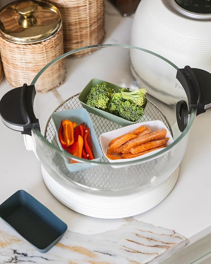 The Silicone Kitchen Silicone Individual Mini Loaf Pans - Reusable, Non-Toxic, BPA Free, Dishwasher Safe, Bento Box Accessories (12 Pack, Navy, White, Blue, Green)