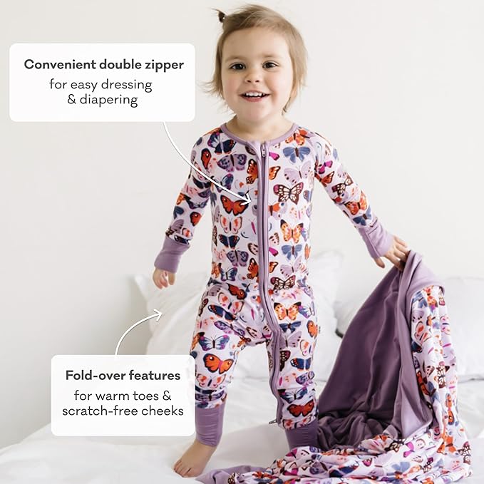 Little Sleepies Pajamas for Baby Boys & Girls, Viscose from Bamboo Baby Pajamas, Preemie & Newborn Sleepers, 2-Way Zipper PJs