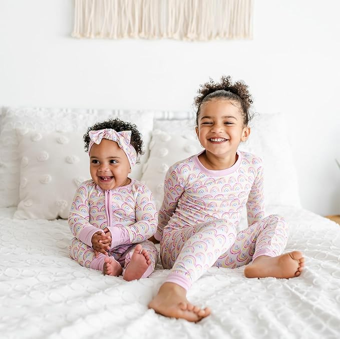 Little Sleepies Pajamas for Baby Boys & Girls, Viscose from Bamboo Baby Pajamas, Preemie & Newborn Sleepers, 2-Way Zipper PJs