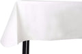 Yourtablecloth Heavy Duty Vinyl Rectangle or Square Tablecloth – 6 Gauge Heavy Duty Tablecloth – Flannel Backed – Wipeable Tablecloth with Vivid Colors & Many Sizes 52 x 90 White