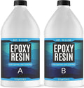 Epoxy Resin for Crystal Clear Casting & Coating – 1 Gallon Kit – UV Resistant, Non-Yellowing, Low Odor, Self-Leveling – for Art, Canvas, Tumblers, Jewelry, Molds, Wood, and Craft - USA Small Business