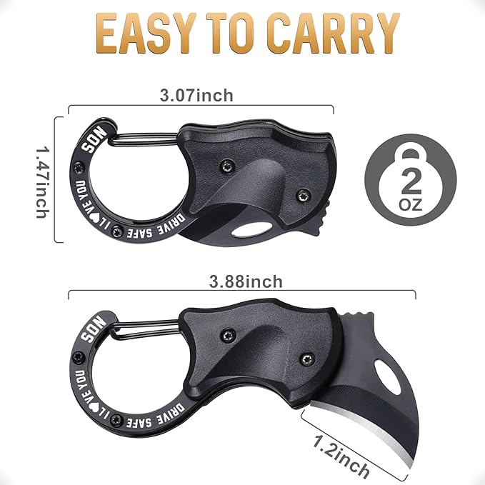 Son Gifts for Christmas, EDC Box Cutter, Christmas Birthday Gifts Ideas for Son, EDC Gadget Gift for Camping Hiking Fishing