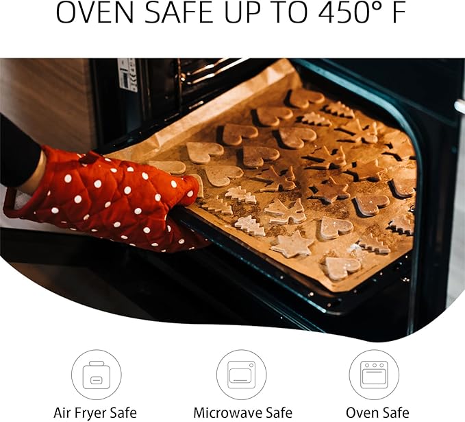 330 Pcs Parchment Paper Sheets, 8"x8" Pre-cut Unbleached Parchment Baking Paper for Air Fryer, Oven, Bakeware, Steaming, Cooking Bread, CupCake, Cookies
