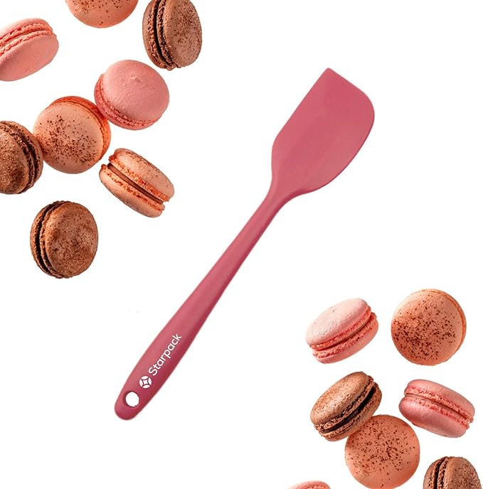 Starpack 'Scrape & Stir' Silicone Spatula (8 Inch) - Heat Resistant Spatulas Set 600°F - Food Grade Kitchen Spatulas - Nonstick Baking and Cooking Spatula - LFGB Grade Rubber Utensil Set