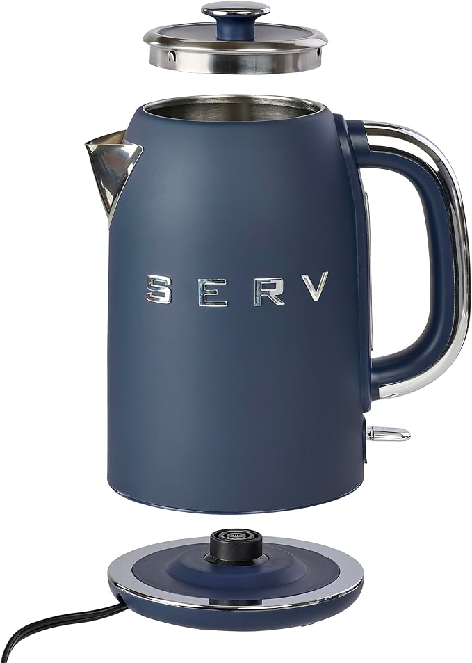 Servappetit Electric Retro Serv Kettle Navy Blue