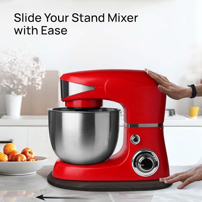 Ibyx Elegant Sliding Tray - Compatible with 4.5 Qt KitchenAid Stand Mixers and Other Heavy Appliances (Black)