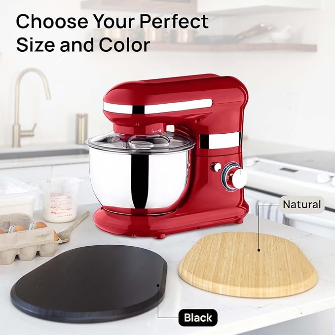 Ibyx Elegant Sliding Tray - Compatible with 4.5 Qt KitchenAid Stand Mixers and Other Heavy Appliances (Black)