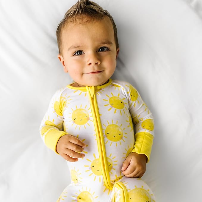 Little Sleepies Pajamas for Baby Boys & Girls, Viscose from Bamboo Baby Pajamas, Preemie & Newborn Sleepers, 2-Way Zipper PJs