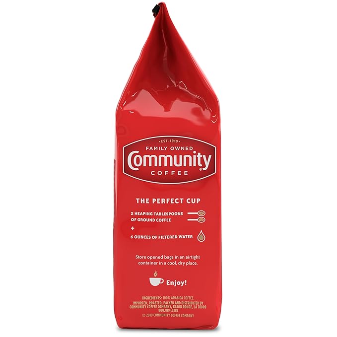 Community Coffee First Light Blend, 72 Ounces Light Roast Ground Coffee, 12 Ounce (Pack of 6)
