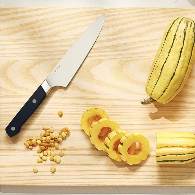 Misen 5.5" Utility Knife – High Carbon Japanese AUS-10 Stainless Steel – Hybrid German & Japanese Blade – Precision Kitchen Knife for Professionals & Home Cooks – Ultimate Cutting Performance - Black