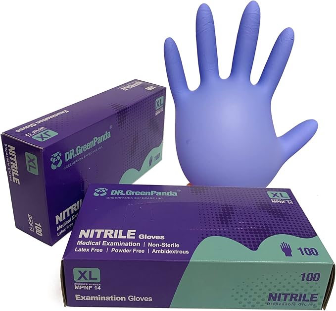 Nitrile Food Safe Disposable Medical Gloves Latex Free Powder Free for Food Prep Cooking Cleaning Exam 3mil