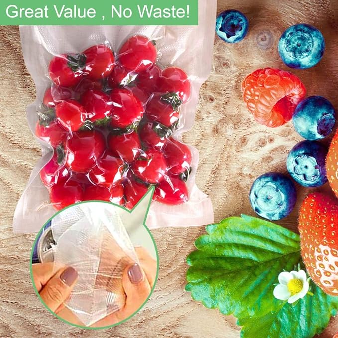 O2frepak 300 Count 10x13 Plus Quart Vacuum Sealer Bags with BPA Free and Heavy Duty, Vacuum Seal Food Sealer Bags,Great for Food Storage Vaccume Sealer PreCut Bag