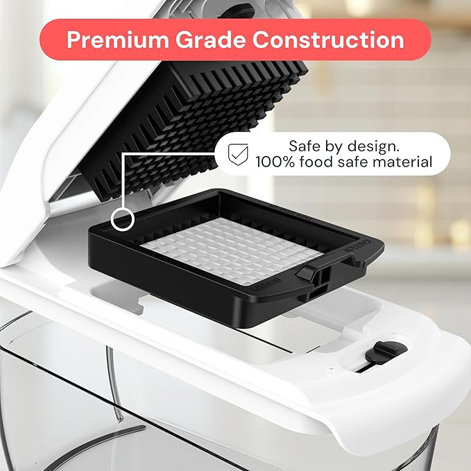 Fullstar The Original Pro Chopper - Vegetable Chopper and Spiralizer, Food Chopper with Container, Fruit Slicer, Kitchen Gadgets & Accessories, Home Essentials (8 in 1, Black)