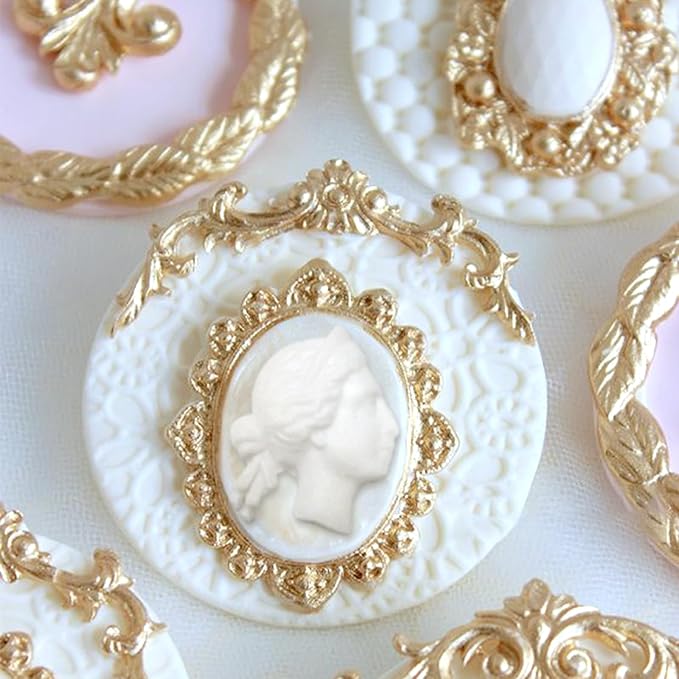Art Molds for Polyclay Air Dry Clay Plaster Epoxy Resin Fondant Cake Decor 3 Border Trimmings