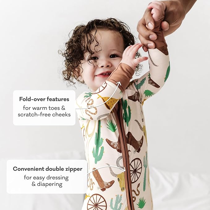 Little Sleepies Pajamas for Baby Boys & Girls, Viscose from Bamboo Baby Pajamas, Preemie & Newborn Sleepers, 2-Way Zipper PJs