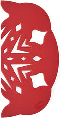 Talisman Designs Pie Top Cutter | Pie Crust Cutter | Pie Decorating Tools | Pie Pastry Baking Accessories | Stencil Crust Cutout | 10-Inch | Snowflake Design | Red