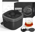 Clear Ice Ball Maker Mold, Whiskey Ice Cube Tray, 2.4 Inch Large Round Ice Molds for Cocktails Whisky Bourbon Liquor, Best Dad Ever Gifts for New Dad Husband Men who Have Everything
