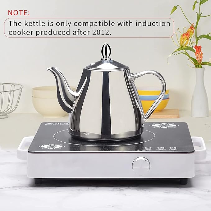 SANQIAHOME Stainless Steel Teapot Coffee Servers 2000ml