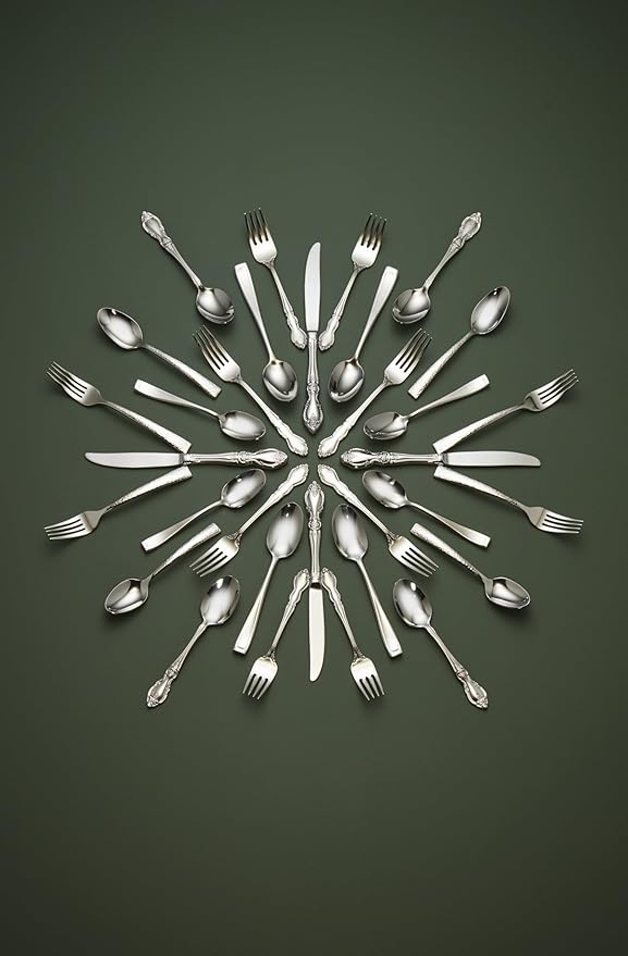 Oneida 2766004C Dover Fine Flatware Dinner Spoons, Set Of 4