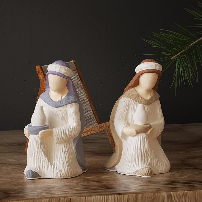 Silicone Born Jesus Nativity Scene Mold - Silicone Resin Casting Molds for Candle & Resin & Soap Craft Supplies