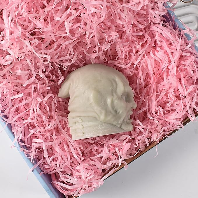 Skull Head Candle Mold - Resin Casting Silicone Molds for Home Decor & Candle Making Wave Spiral Mold