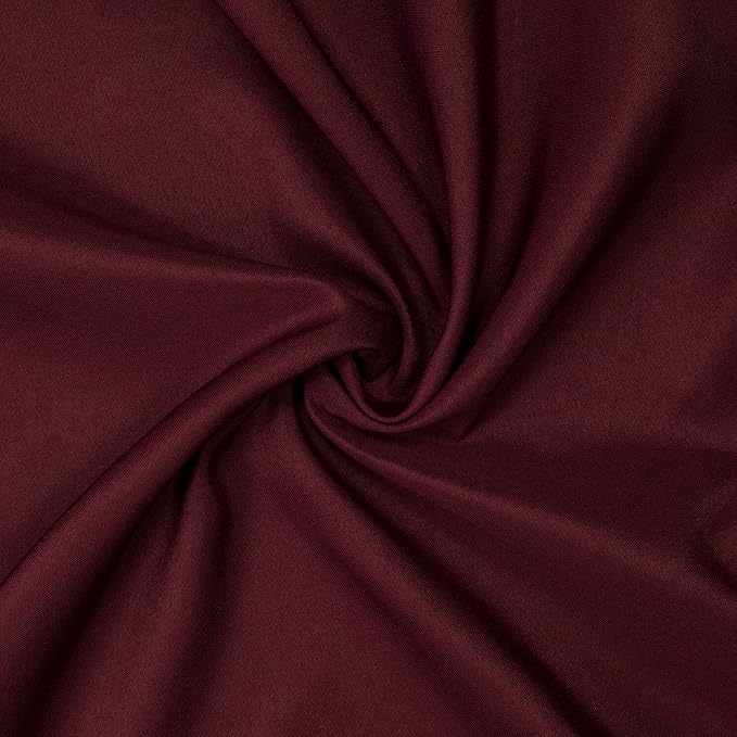 Gee Di Moda Rectangle Tablecloth - 70 x 120 Inch Burgundy Table Cloth for 6 or 8 Foot Rectangle Table - Heavy Duty Washable Fabric - for Buffet Table, Holiday Party, Dinner, Wedding & Baby Shower