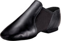 Linodes Unisex Leather Upper Jazz Shoe Slip-on for Women and Men's Dance Shoes