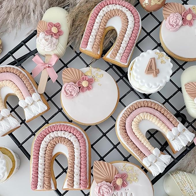 Silicone Pie Crust Molds, Knit Rope Lace Chain Chocolate Molds, Cake Decoration Fondant Baking Mold for Pastry Pies Candy Sugar Craft Gum Paste Cookie Clay Resin