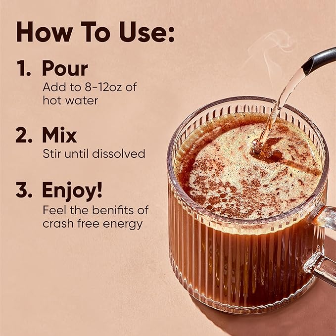 IQJOE Mushroom Instant Coffee - 4-in-1 Formula for Focus, Clarity, Mood, and Energy - Lion’s Mane, Magnesium L-Threonate, Antioxidants, Adaptogens, Sugar Free, Keto, Vegan - 16 Count Variety Pack