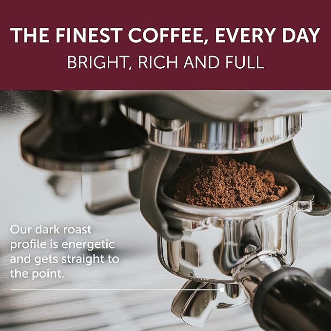Illy Ground Espresso Coffee, Intenso Bold Roast - Bold & Flavorful - 100% Arabica - Pre-Ground for Espresso - Pressurized Packaging Sealed for Freshness - 8.8oz - (Pack of 12)