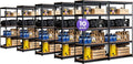 HOMEDANT 5 Tier Laminated Boltless Metal Shelving Unit Adjustable Garage Storage Utility Rack Heavy Duty Shelves Organization Shelf Warehouse Pantry Shed 35.9" W x 18.2" D x 71.3" H 10Pack